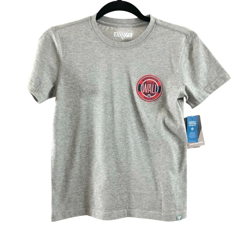 NBA Washington Wizards Youth Kids T Shirt John Wall Short Sleeve Gray M 8/10